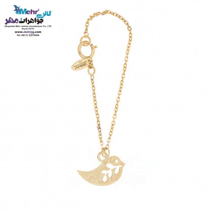 Gold Watch Pendant - Bird Design-MW0288